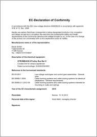 Deyle EC Declaration of Conformity Strombahn-D/Trolley Bus Bar D Bild