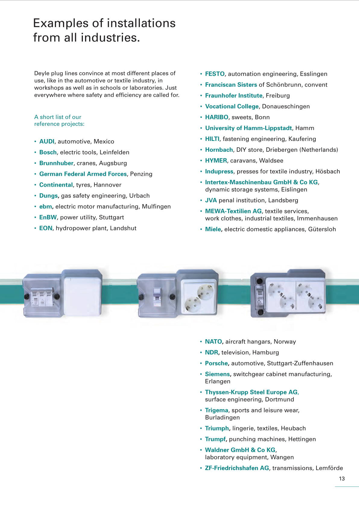Plug Line S product catalogue - page 13